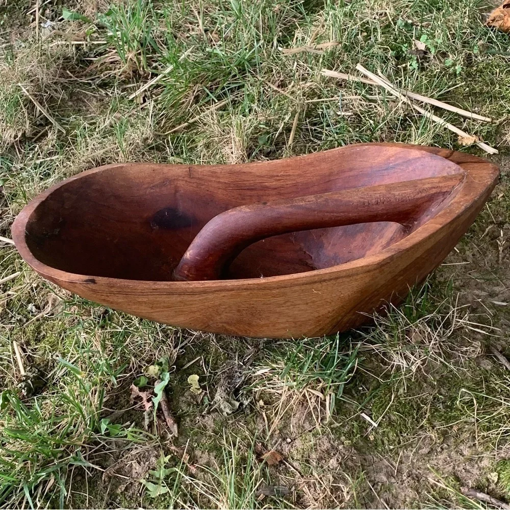 Antique Wooden Country Store Dry Goods Bin Scoop Vintage Decor Wood